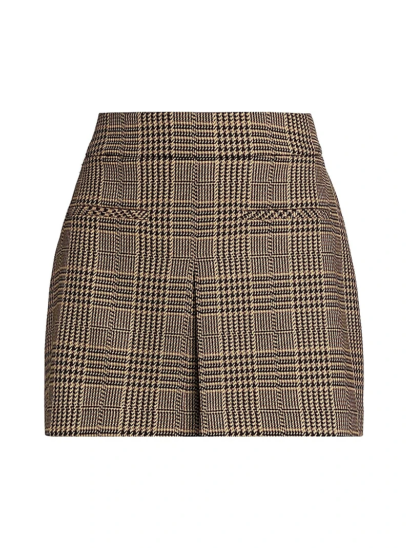 Pavaline Check Miniskirt