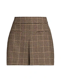 Pavaline Check Miniskirt