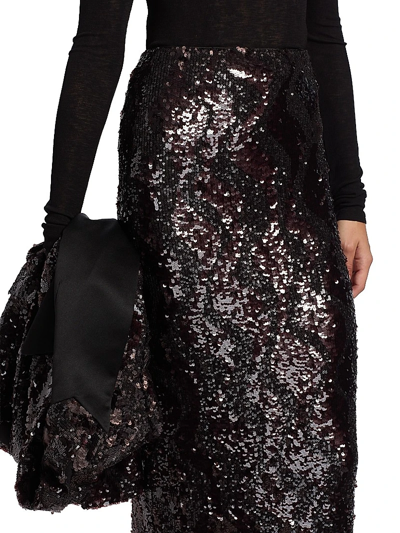 Koa Sequined Midi-Skirt