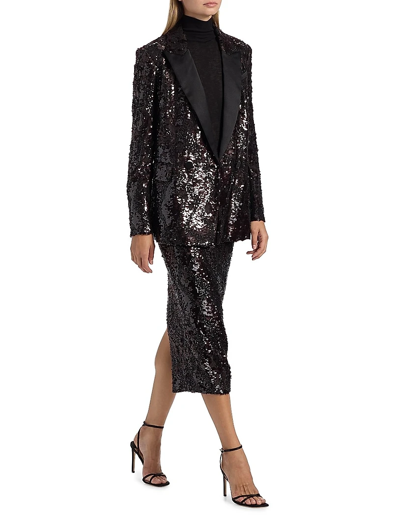 Koa Sequined Midi-Skirt