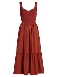 Alfred Knit Sleeveless Tiered Midi-Dress