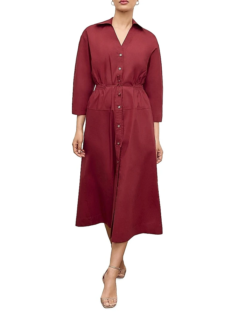 Boden Al Fresco Cotton Poplin Dress