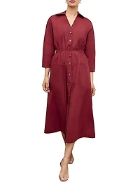 Boden Al Fresco Cotton Poplin Dress