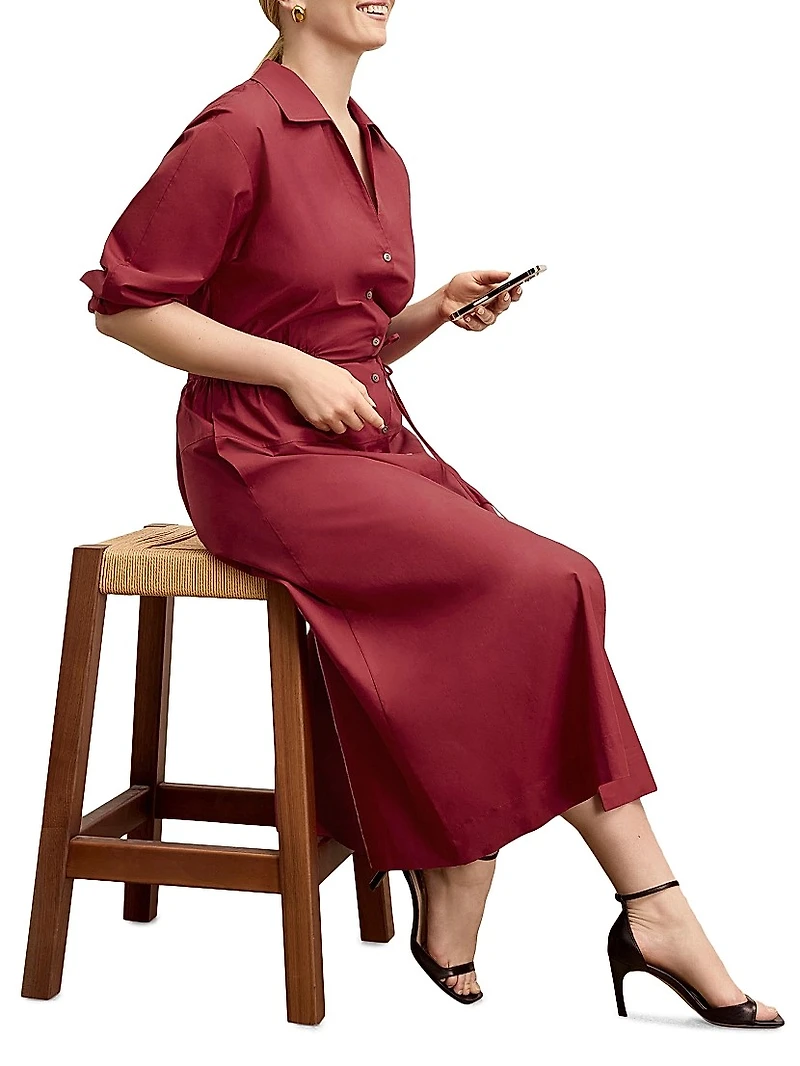 Boden Al Fresco Cotton Poplin Dress