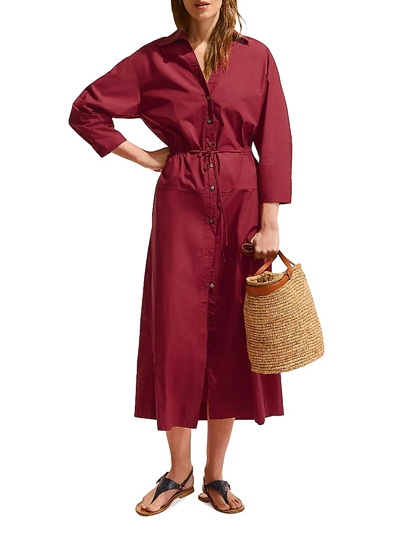 Boden Al Fresco Cotton Poplin Dress