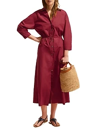 Boden Al Fresco Cotton Poplin Dress