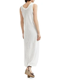 Linen and Silk Diamond Yarn Knit Dress