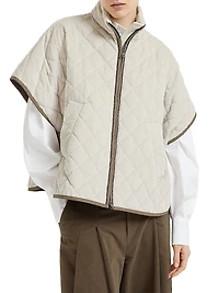 Quilted Cotton and Cashmere Corduroy Outerwear Jacket