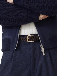 Braided Calfskin Belt