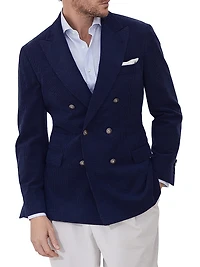 Corduroy One and a Half Breasted Deconstructed Blazer