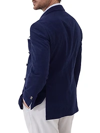 Corduroy One and a Half Breasted Deconstructed Blazer