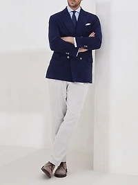 Corduroy One and a Half Breasted Deconstructed Blazer