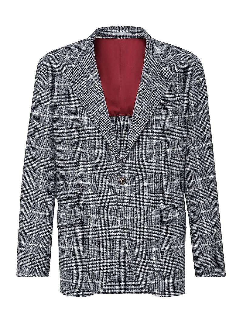 Overcheck Prince of Wales Deconstructed Cavallo Blazer