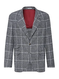 Overcheck Prince of Wales Deconstructed Cavallo Blazer