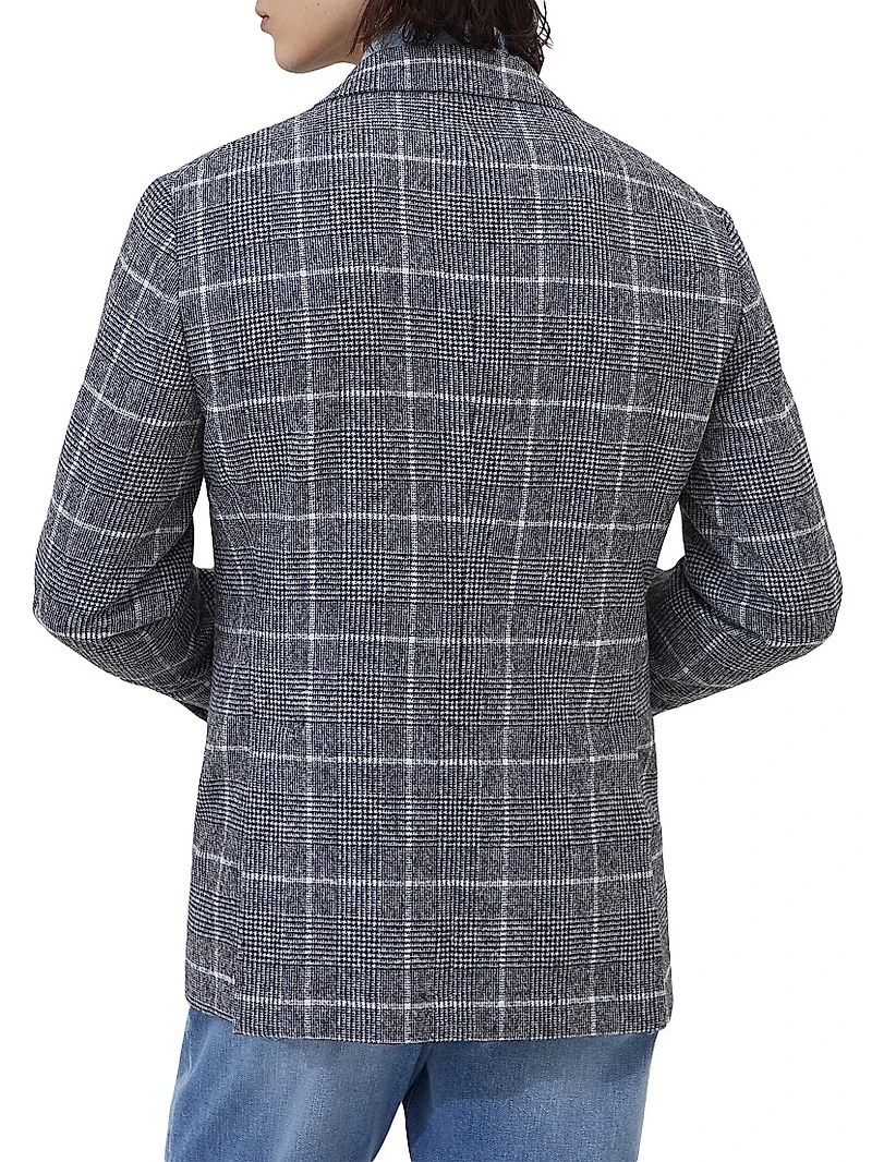 Overcheck Prince of Wales Deconstructed Cavallo Blazer