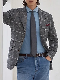 Overcheck Prince of Wales Deconstructed Cavallo Blazer