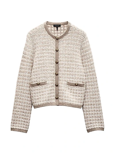 Robyn Wool-Blend Bouclé Cardigan