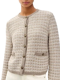 Robyn Wool-Blend Bouclé Cardigan