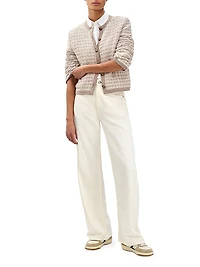 Robyn Wool-Blend Bouclé Cardigan