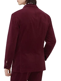 Corduroy One and a Half Breasted Deconstructed Blazer