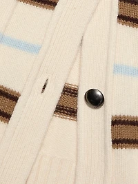 Peggy Striped Wool Oversized Cardigan
