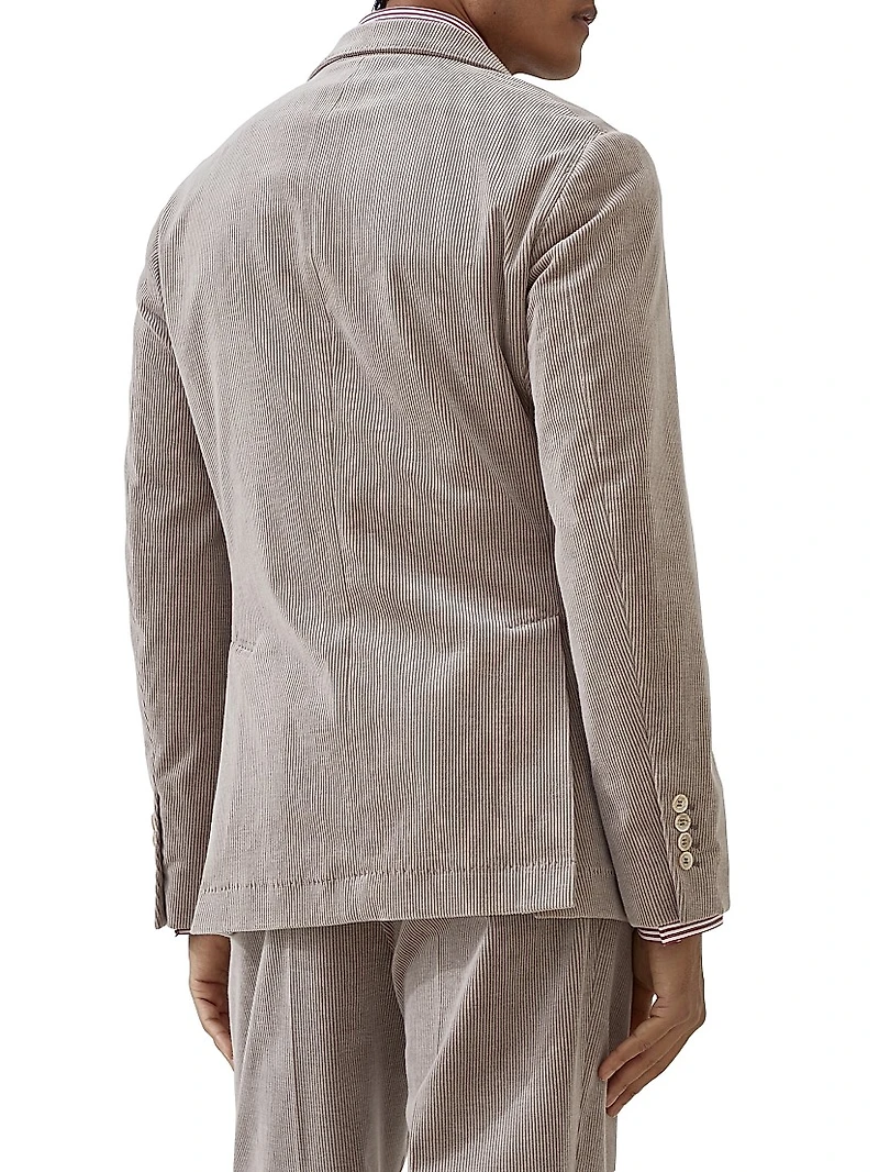 Comfort Cotton and Cashmere Corduroy Deconstructed Cavallo Blazer