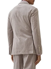 Comfort Cotton and Cashmere Corduroy Deconstructed Cavallo Blazer