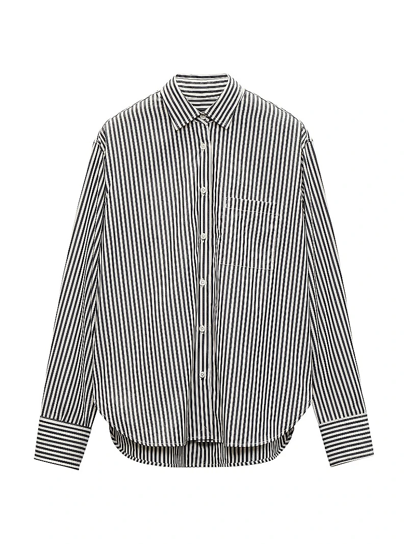Connie Cotton Striped Shirt