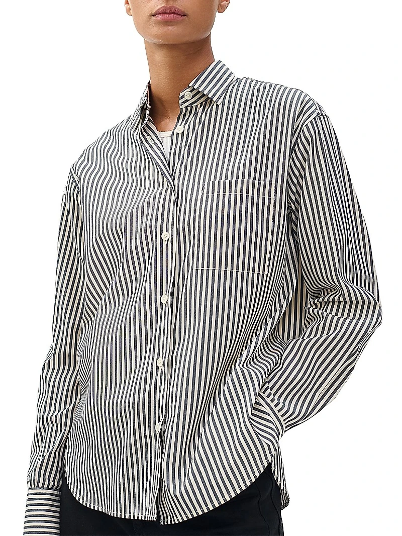 Connie Cotton Striped Shirt