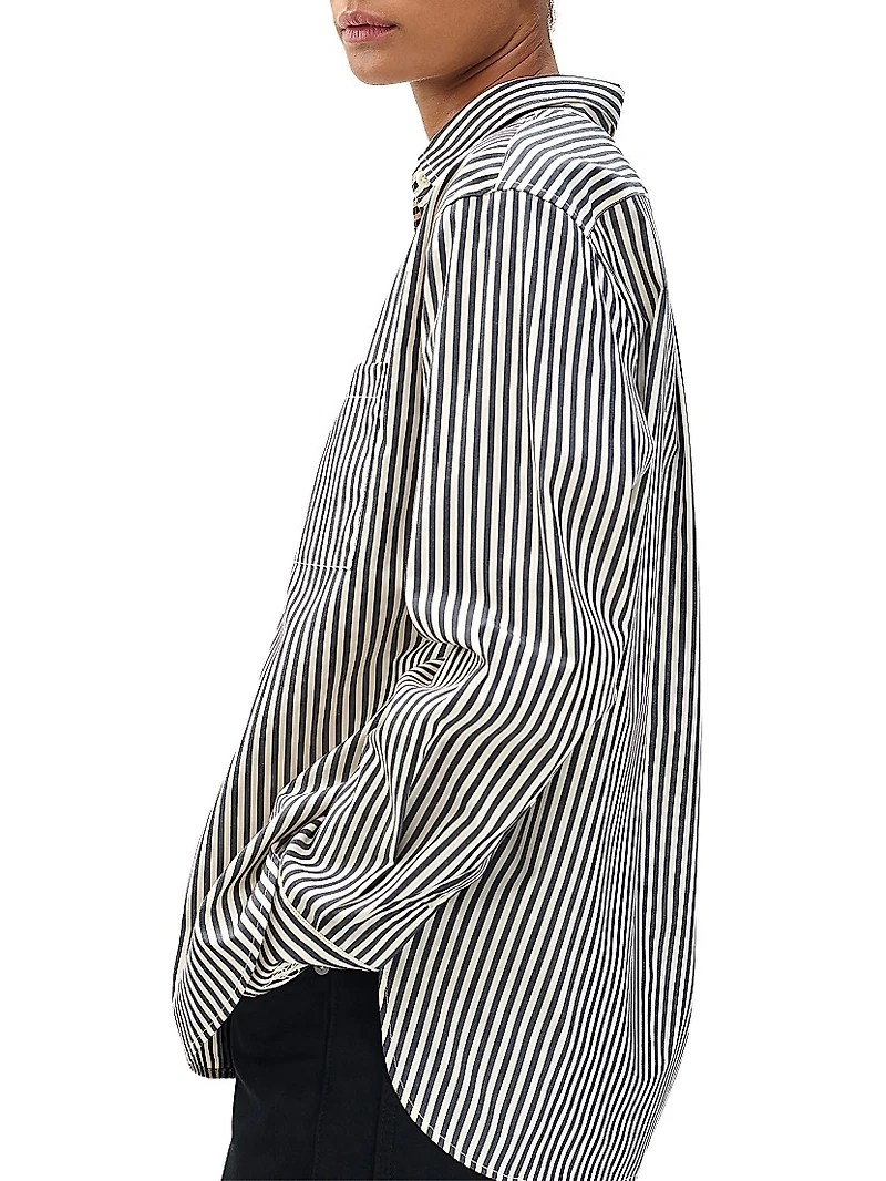 Connie Cotton Striped Shirt