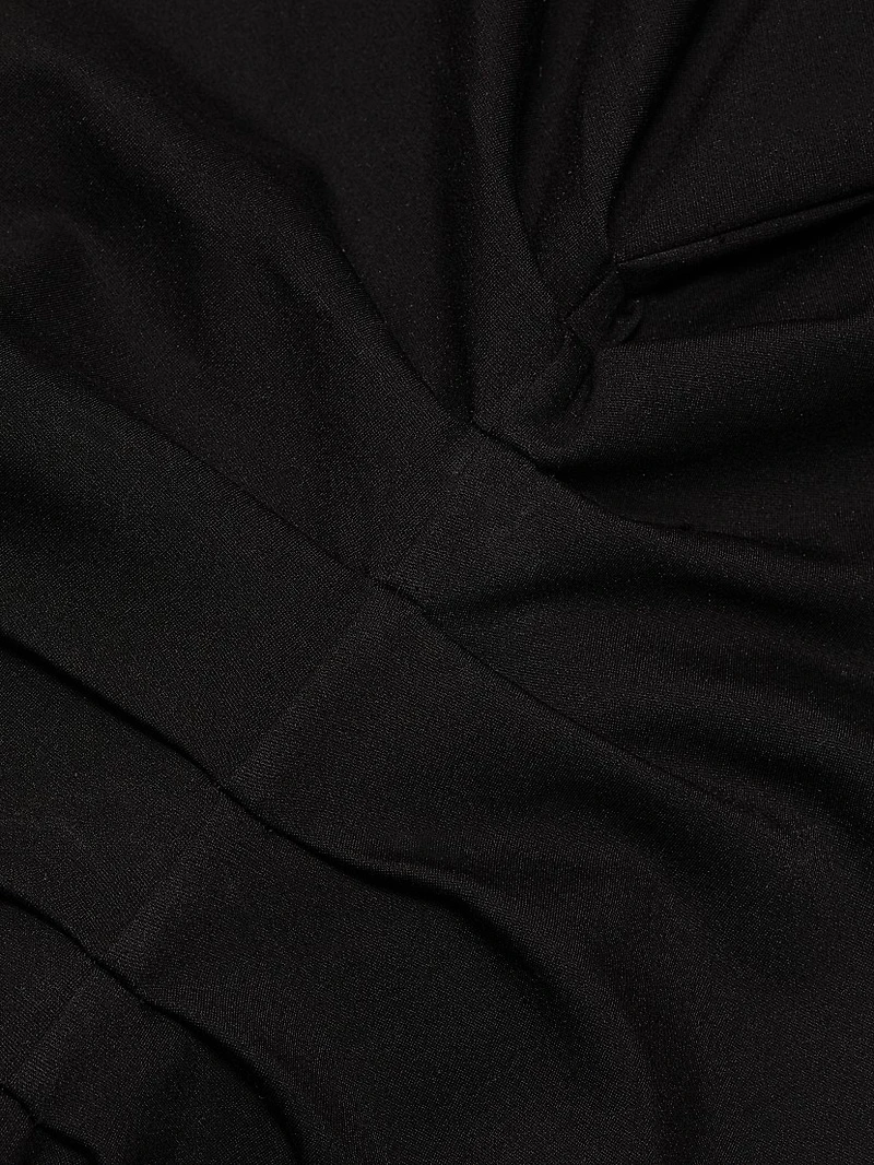 Irina Ponte Ruched Boatneck Tank Top