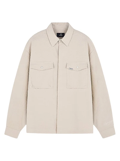 Textured Cotton Overshirt