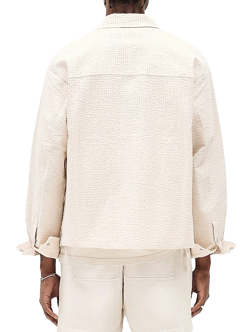 Textured Cotton Overshirt