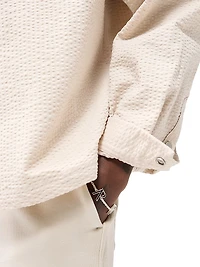 Textured Cotton Overshirt