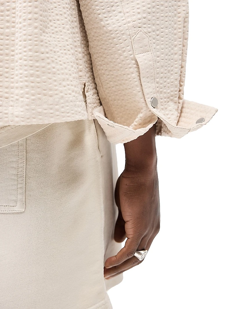 Textured Cotton Overshirt