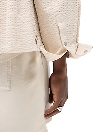 Textured Cotton Overshirt
