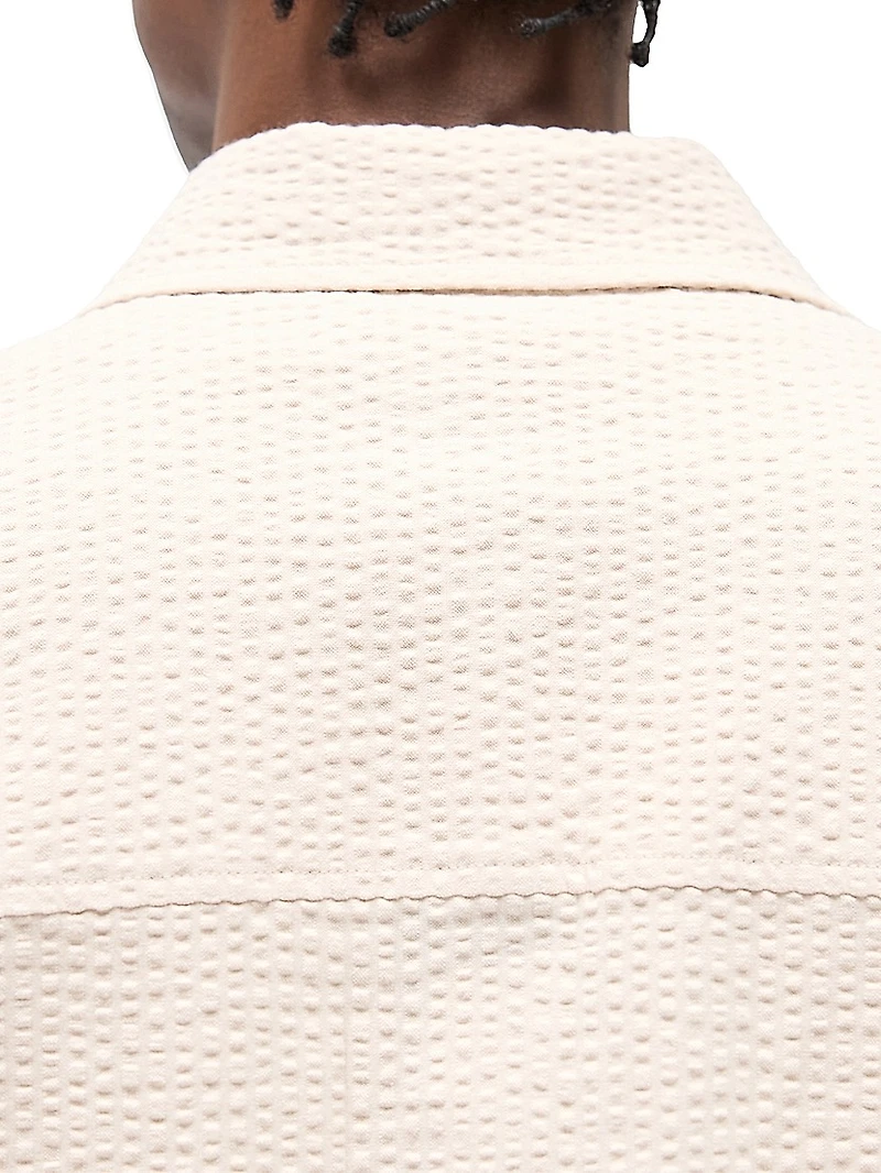 Textured Cotton Overshirt