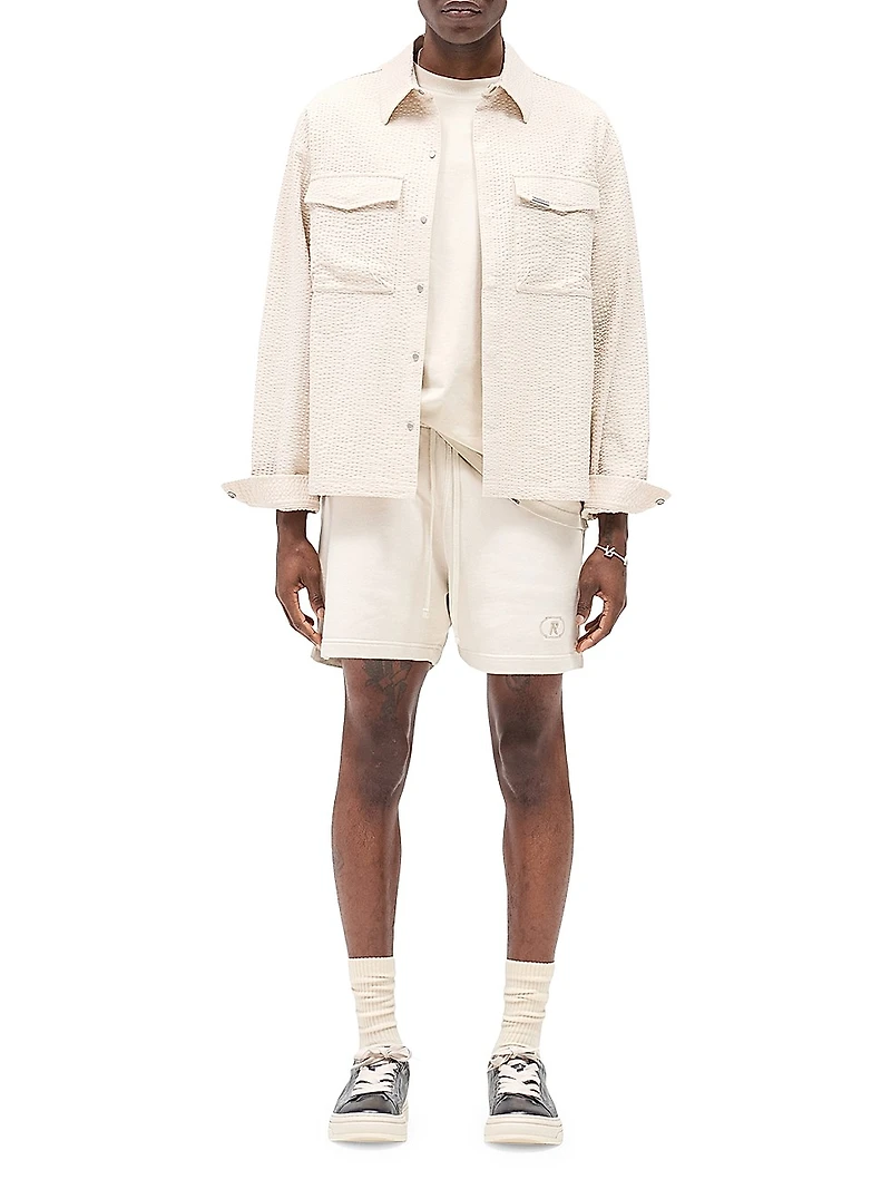 Textured Cotton Overshirt