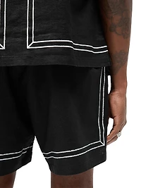 Logo Border Shorts