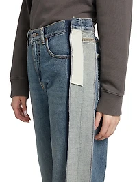 Straight-Leg Paneled Jeans