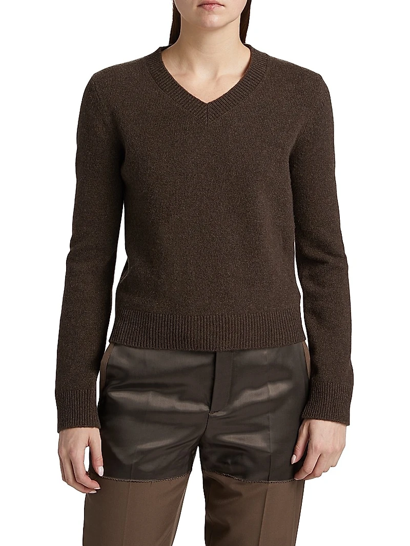 V-Neck Wool-Blend Sweater