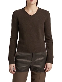 V-Neck Wool-Blend Sweater