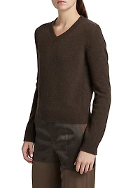 V-Neck Wool-Blend Sweater