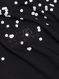 Dot Printed Cotton T-Shirt