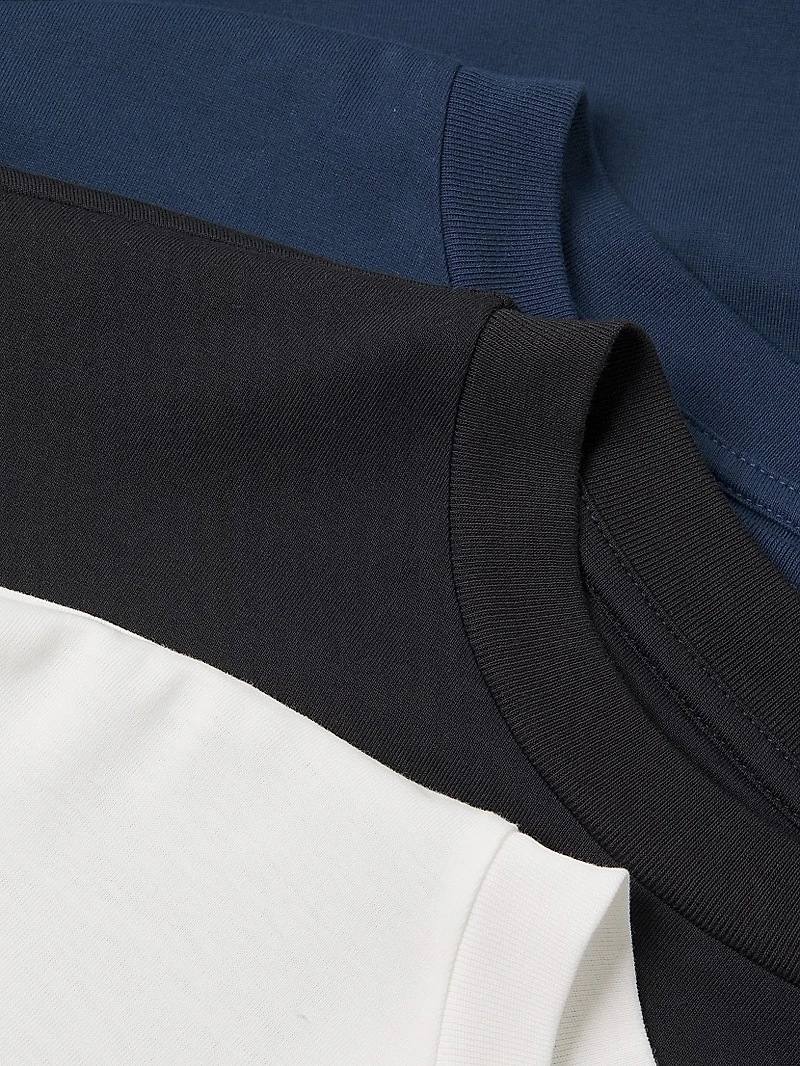 Cotton Crewneck T-Shirt 3-Pack