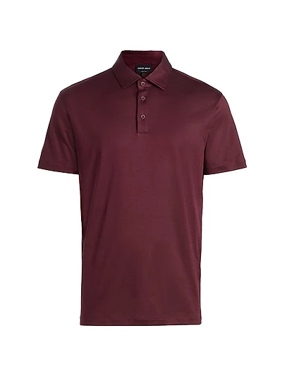 Solid Jersey Polo Shirt