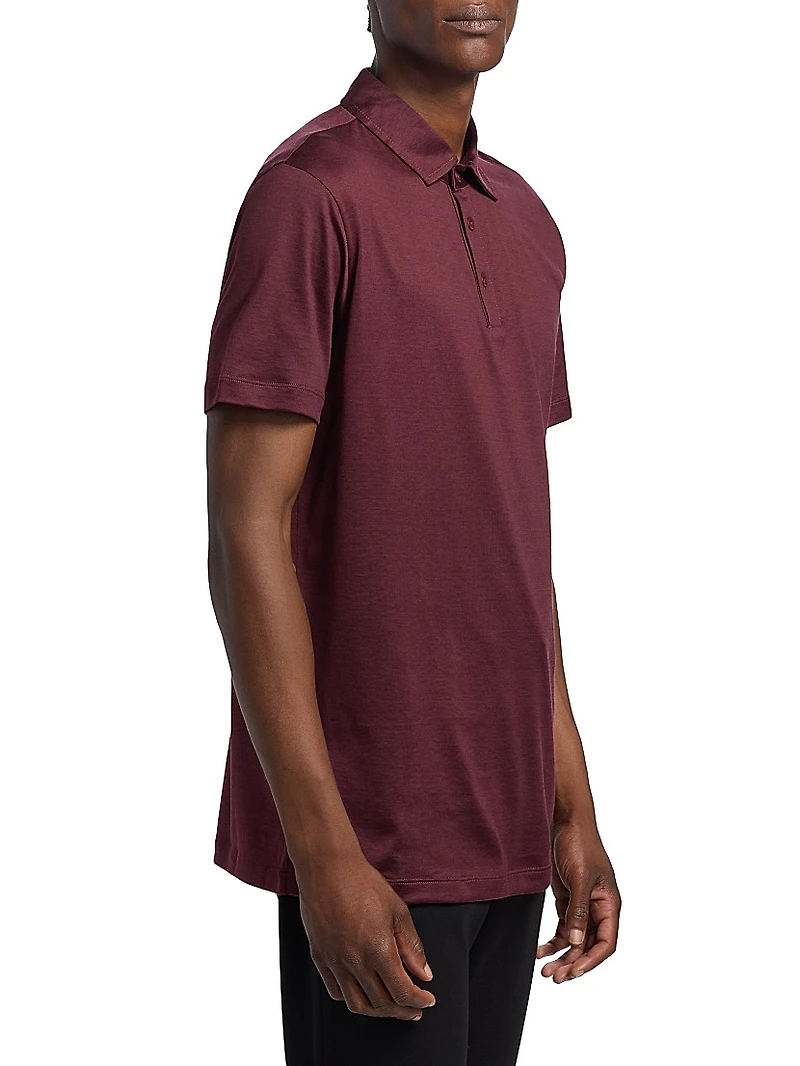Solid Jersey Polo Shirt