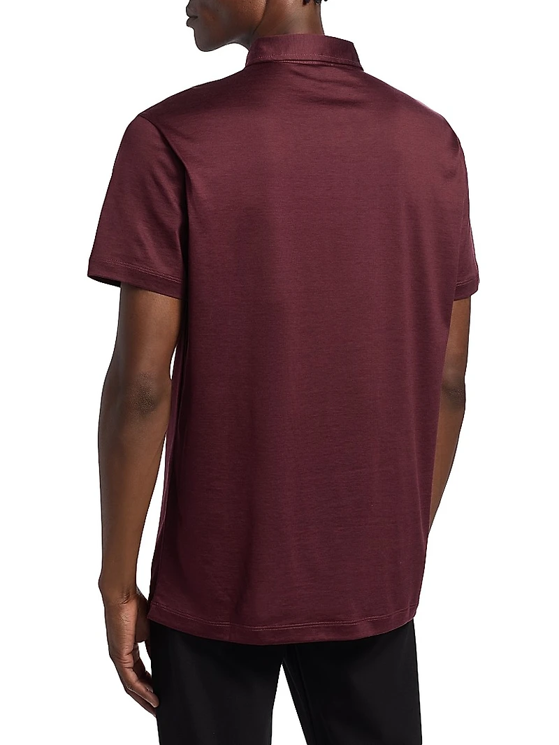 Solid Jersey Polo Shirt