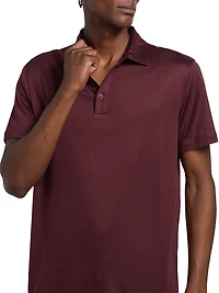 Solid Jersey Polo Shirt
