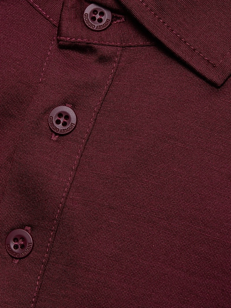 Solid Jersey Polo Shirt